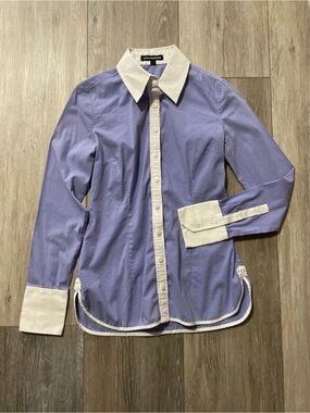Express Design Studio Sz XS Pinstripe button up shirt